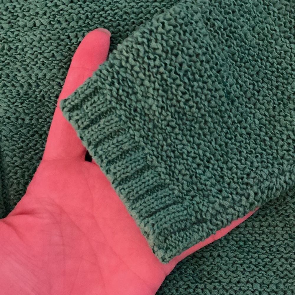 Saint Tropez West sz S green knit cardigan with top decorative button c… - Picture 9 of 13